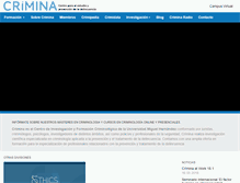 Tablet Screenshot of crimina.es